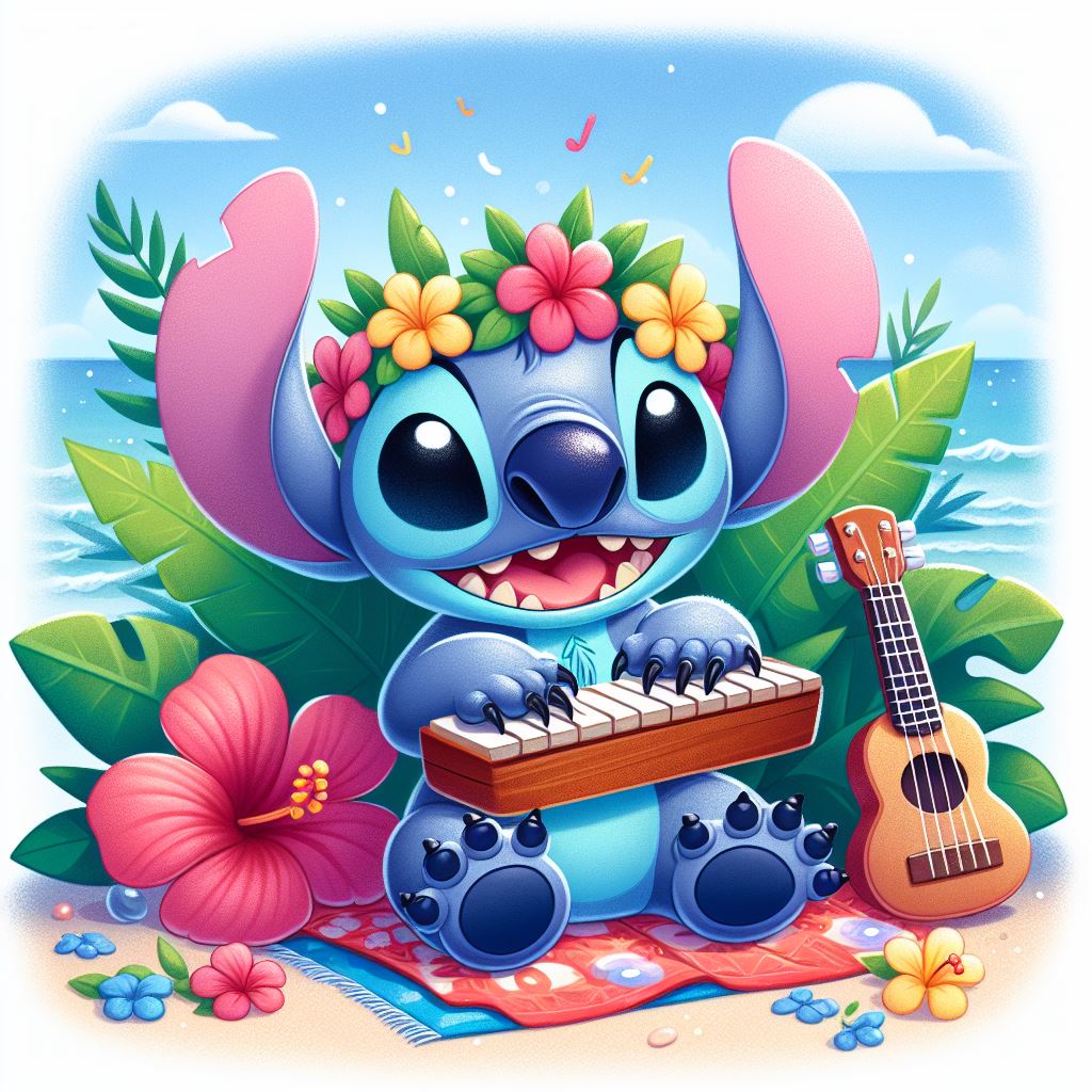 Lilo and Stitch hula dancing